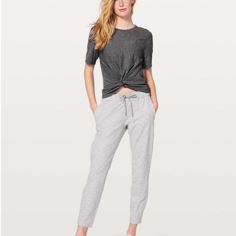 Nwot Lululemon On The Fly Pant 28" Wee Are From Space Nimbus Battleship